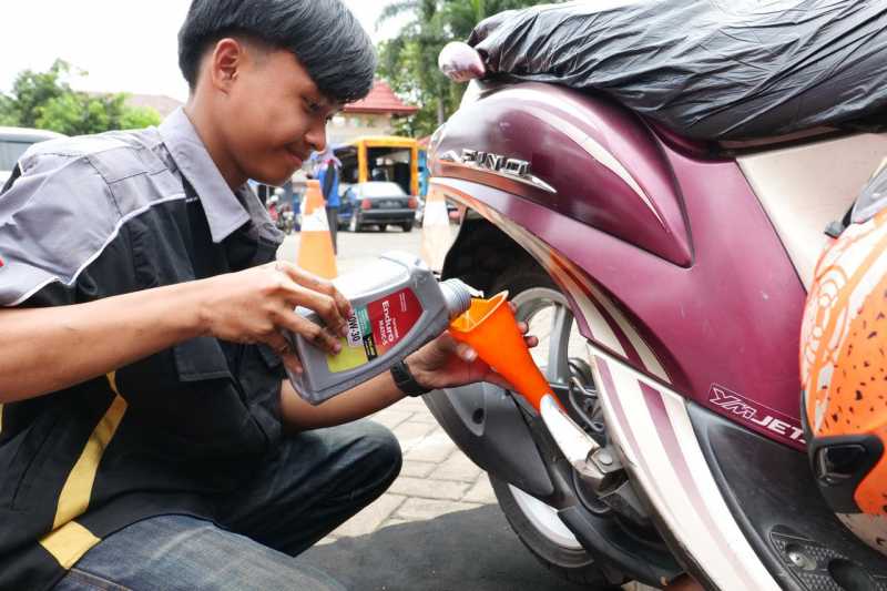 Motor Terendam Banjir, Pertamina Lubricants Kasih Ganti Oli Gratis